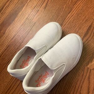 White Dr. Scholl’s platform slip ons